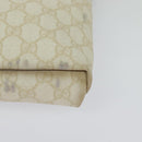 GUCCI GG Supreme Shoulder Bag PVC White Gold 223666 Auth bs26841-11