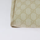 GUCCI GG Supreme Shoulder Bag PVC White Gold 223666 Auth bs26841-12