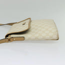 GUCCI GG Supreme Shoulder Bag PVC White Gold 223666 Auth bs26841-4