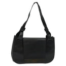 GUCCI Shoulder Bag Leather Black Silver 105375 Auth bs26842-1