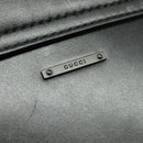 GUCCI Shoulder Bag Leather Black Silver 105375 Auth bs26842-17