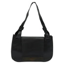 GUCCI Shoulder Bag Leather Black Silver 105375 Auth bs26842-13