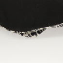 SAINT LAURENT Waist Bag Nylon Black White Auth bs26844-17