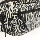 SAINT LAURENT Waist Bag Nylon Black White Auth bs26844-20