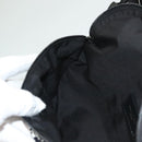 SAINT LAURENT Waist Bag Nylon Black White Auth bs26844-23