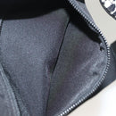 SAINT LAURENT Waist Bag Nylon Black White Auth bs26844-24