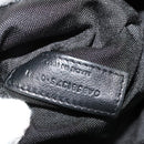 SAINT LAURENT Waist Bag Nylon Black White Auth bs26844-25