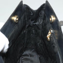 Salvatore Ferragamo Gancini Tote Bag Leather Black Gold Auth bs26846-18