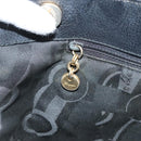 Salvatore Ferragamo Gancini Tote Bag Leather Black Gold Auth bs26846-19