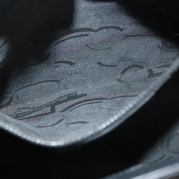 Salvatore Ferragamo Gancini Tote Bag Leather Black Gold Auth bs26846