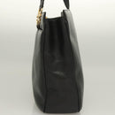 Salvatore Ferragamo Gancini Tote Bag Leather Black Gold Auth bs26846-3