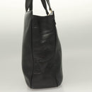 Salvatore Ferragamo Gancini Tote Bag Leather Black Gold Auth bs26846-4