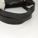 Salvatore Ferragamo Gancini Tote Bag Leather Black Gold Auth bs26846-7