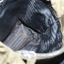 PRADA Hand Bag Nylon Khaki Silver Auth bs26850-19