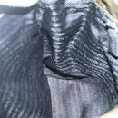 PRADA Hand Bag Nylon Khaki Silver Auth bs26850-20