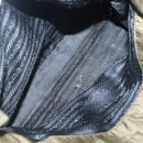 PRADA Hand Bag Nylon Khaki Silver Auth bs26850-23