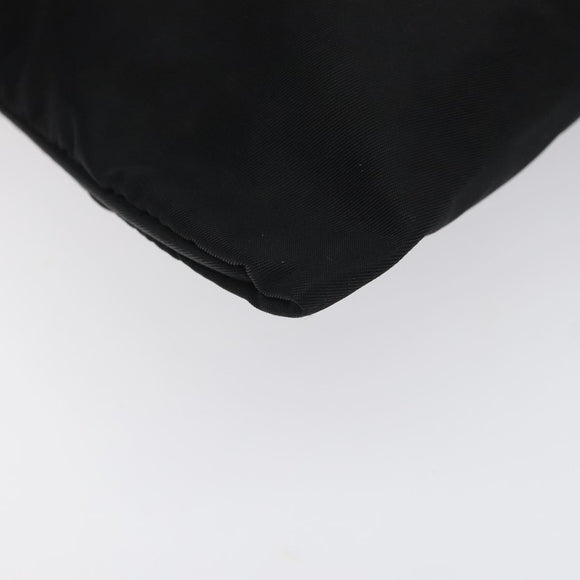 PRADA Shoulder Bag Nylon Black Silver Auth bs26852