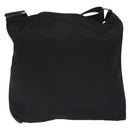 PRADA Shoulder Bag Nylon Black Silver Auth bs26852-2