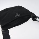 PRADA Shoulder Bag Nylon Black Silver Auth bs26852-6