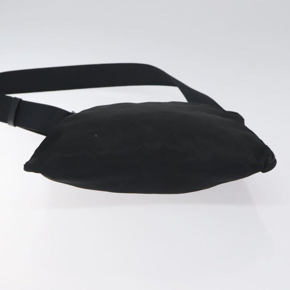 PRADA Shoulder Bag Nylon Black Silver Auth bs26852