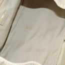 PRADA Canapa MM Hand Bag Canvas Beige Gold Auth bs26853-11