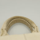 PRADA Canapa MM Hand Bag Canvas Beige Gold Auth bs26853-9