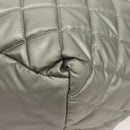 CHANEL Cococoon Tote Bag Nylon Gray Silver CC Auth bs26854-16