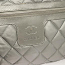CHANEL Cococoon Tote Bag Nylon Gray Silver CC Auth bs26854-18