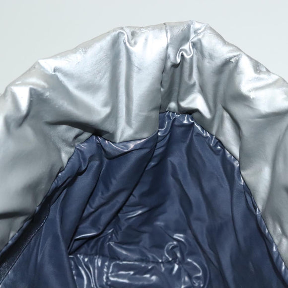 CHANEL Cococoon Tote Bag Nylon Gray Silver CC Auth bs26854