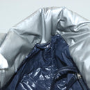 CHANEL Cococoon Tote Bag Nylon Gray Silver CC Auth bs26854-21