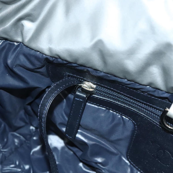 CHANEL Cococoon Tote Bag Nylon Gray Silver CC Auth bs26854