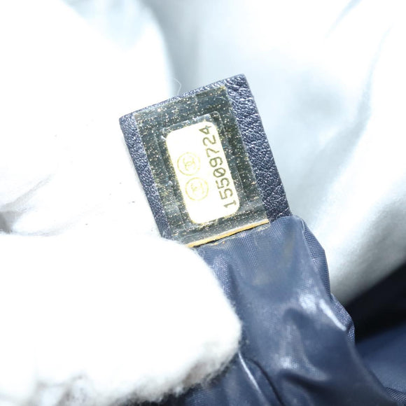 CHANEL Cococoon Tote Bag Nylon Gray Silver CC Auth bs26854