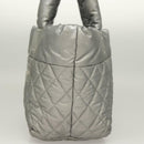 CHANEL Cococoon Tote Bag Nylon Gray Silver CC Auth bs26854-3