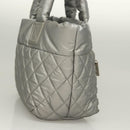 CHANEL Cococoon Tote Bag Nylon Gray Silver CC Auth bs26854-4