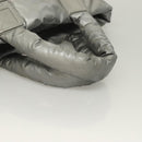 CHANEL Cococoon Tote Bag Nylon Gray Silver CC Auth bs26854-7