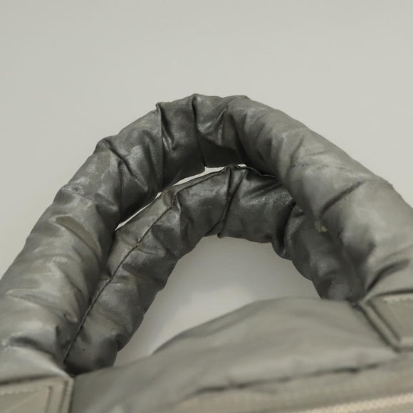 CHANEL Cococoon Tote Bag Nylon Gray Silver CC Auth bs26854