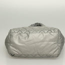 CHANEL Cococoon Tote Bag Nylon Gray Silver CC Auth bs26854-5