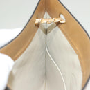 CHANEL Chain Shoulder Bag Lamb Skin Beige Gold CC Auth bs26856-17