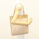 CHANEL Chain Shoulder Bag Lamb Skin Beige Gold CC Auth bs26856-21