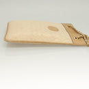 CHANEL Chain Shoulder Bag Lamb Skin Beige Gold CC Auth bs26856-4