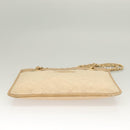 CHANEL Chain Shoulder Bag Lamb Skin Beige Gold CC Auth bs26856-9