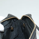 CHANEL Matelasse Shoulder Bag Enamel Black Gold CC Auth bs26857-18