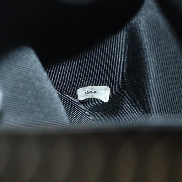 CHANEL Matelasse Shoulder Bag Enamel Black Gold CC Auth bs26857