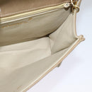 CHANEL Matelasse Chain Shoulder Bag Lamb Skin Beige Gold CC Auth bs26861-20