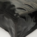 CHANEL Shoulder Bag Enamel Black Gold CC Auth bs26864-15