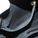 CHANEL Shoulder Bag Enamel Black Gold CC Auth bs26864-24