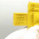 HERMES Bora Bora Pouch GM Canvas Yellow Silver Auth bs26874-8