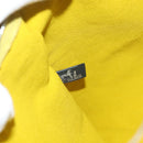 HERMES Bora Bora Pouch GM Canvas Yellow Silver Auth bs26874-10