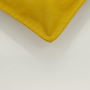 HERMES Bora Bora Pouch GM Canvas Yellow Silver Auth bs26874-7