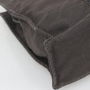 HERMES Her Line MM Hand Bag Canvas Gray Auth bs26875-14